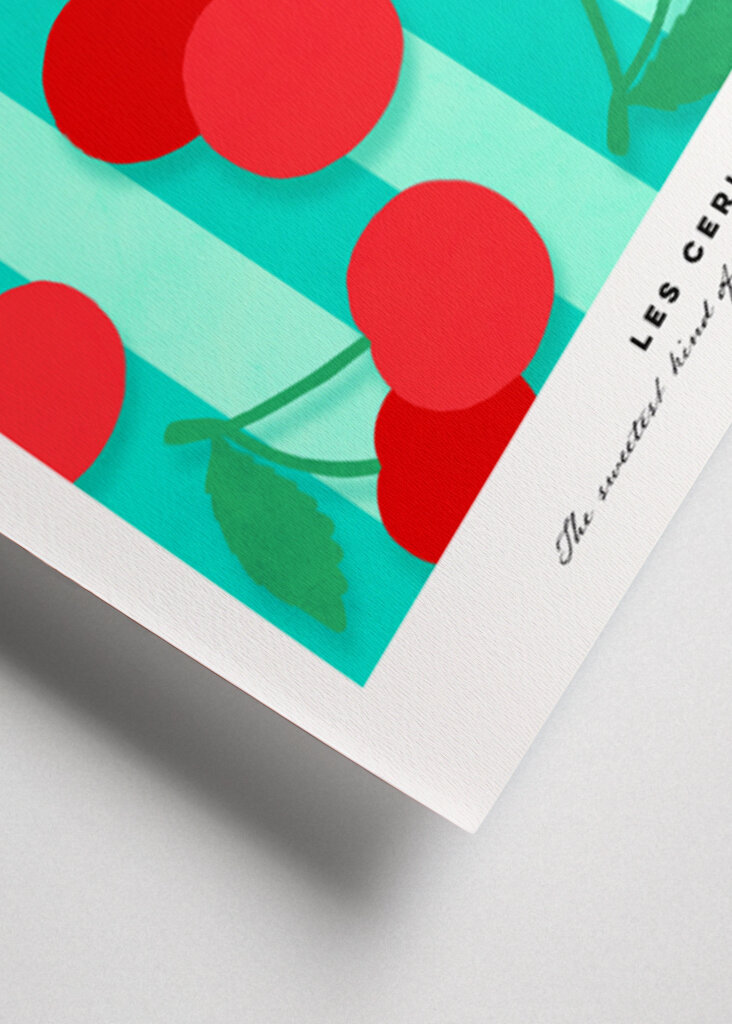 Les Cerises Fruit Market Art