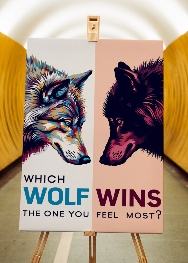 Two Wolves: Which One Wins?