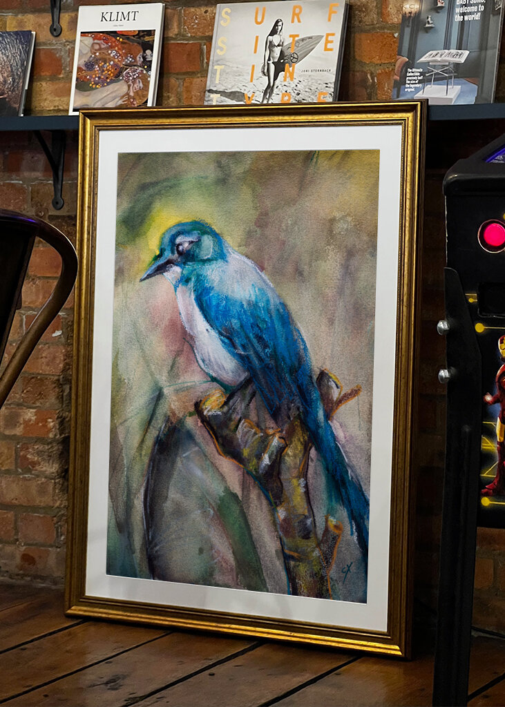 Blue Jay in the Morning Haze