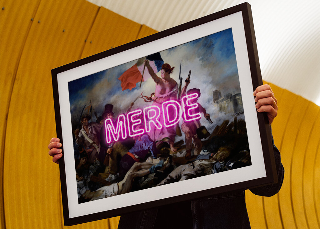 "SHIT" Delacroix's Liberty