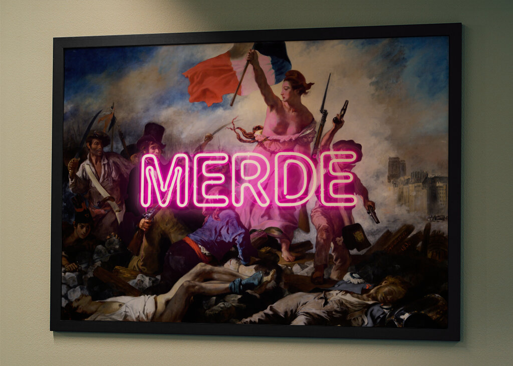 "SHIT" Delacroix's Liberty