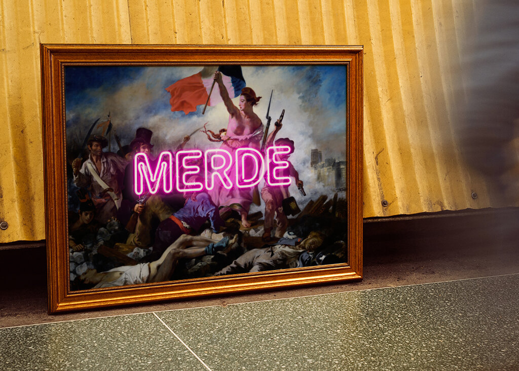 "SHIT" Delacroix's Liberty