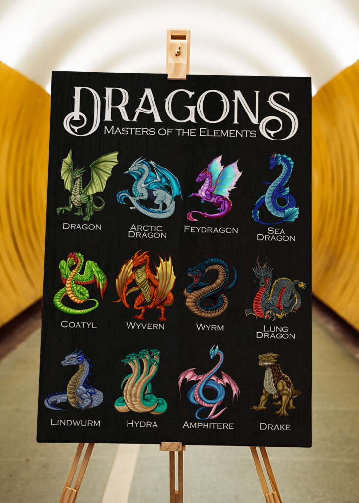 Elemental Dragons of Fantasy