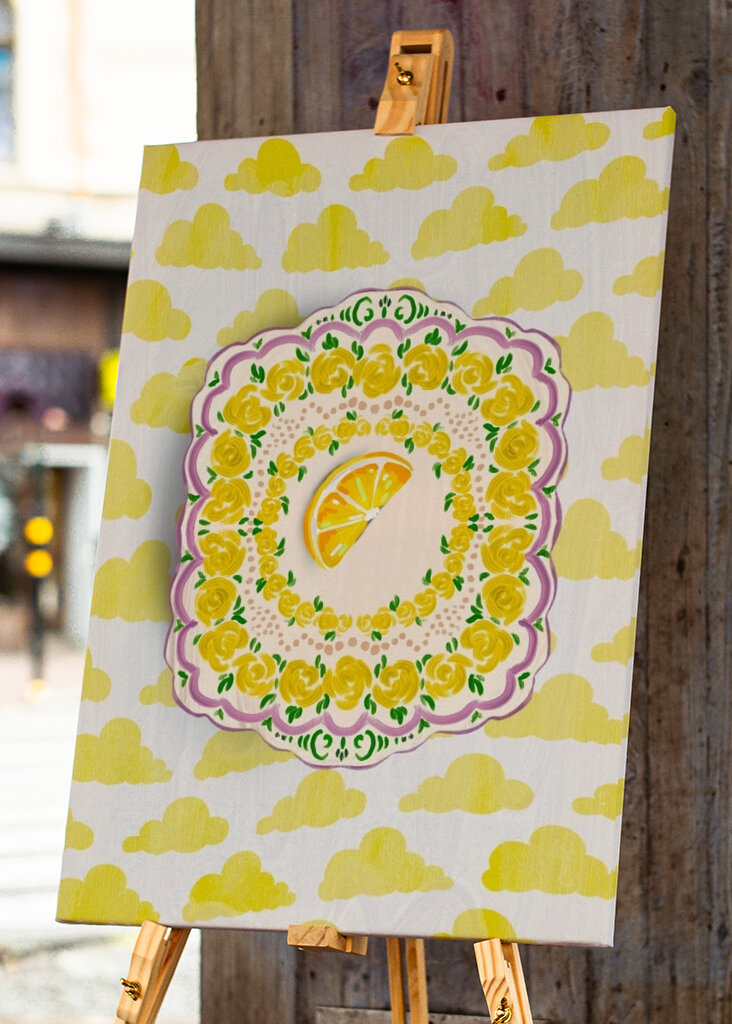 Het wig van de citroen op nam plaat toe