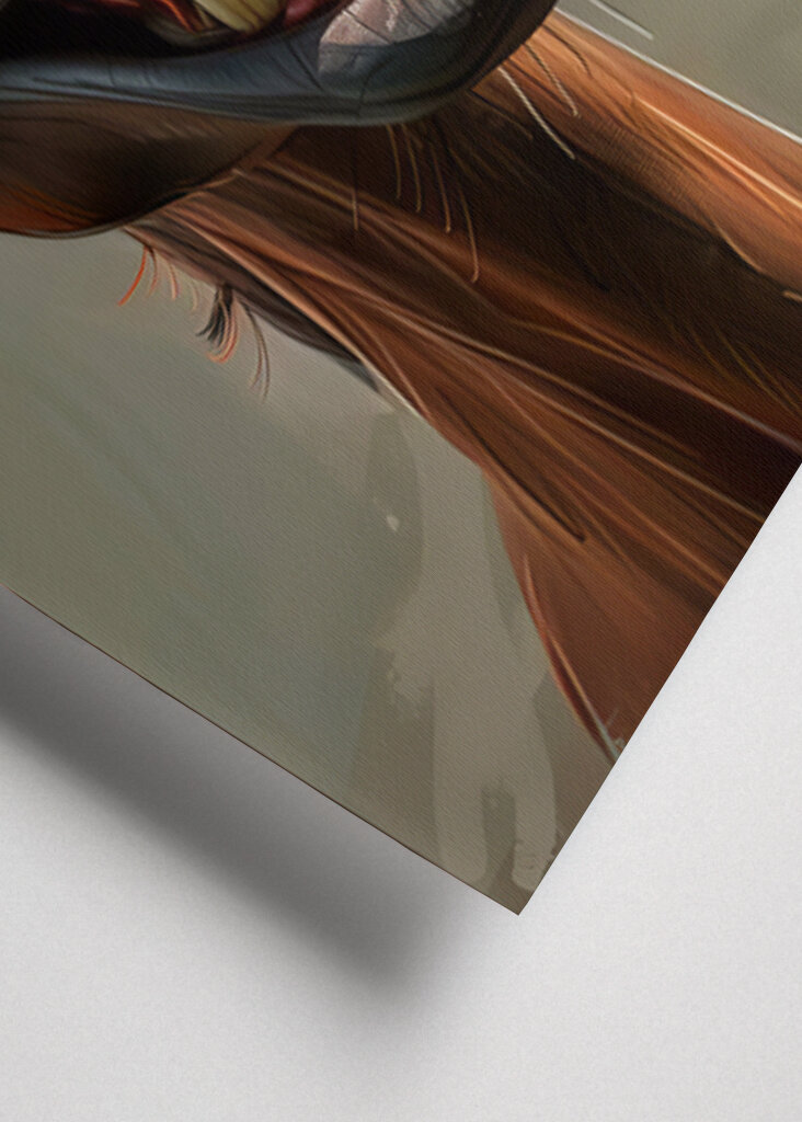 Kreslený portrét koňa 