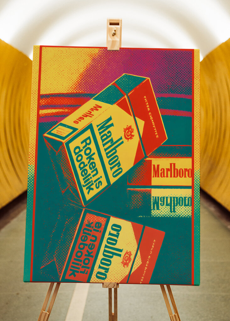 Marlboro pop art festmény