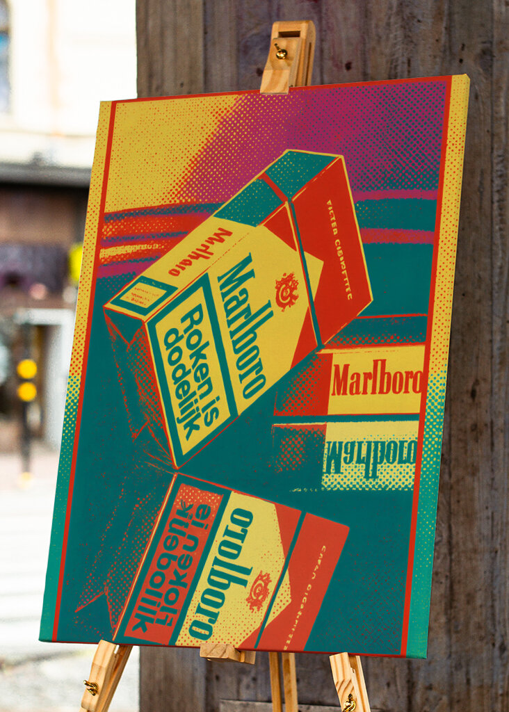 Marlboro pop art festmény
