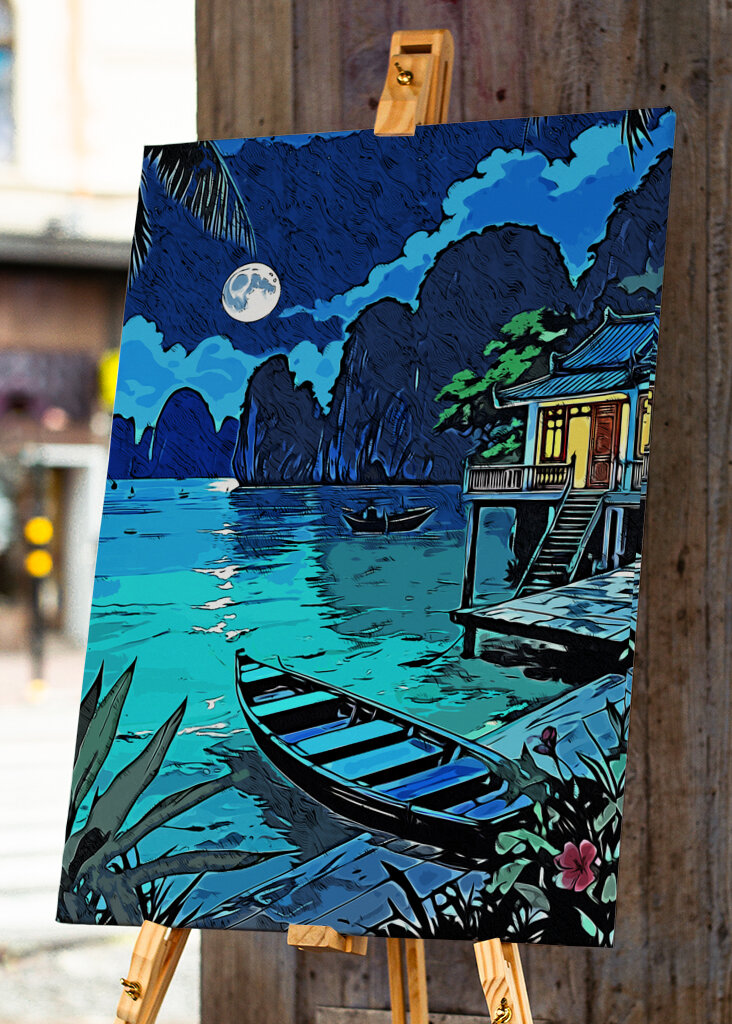 Skønhed Måne og Tropisk Strand