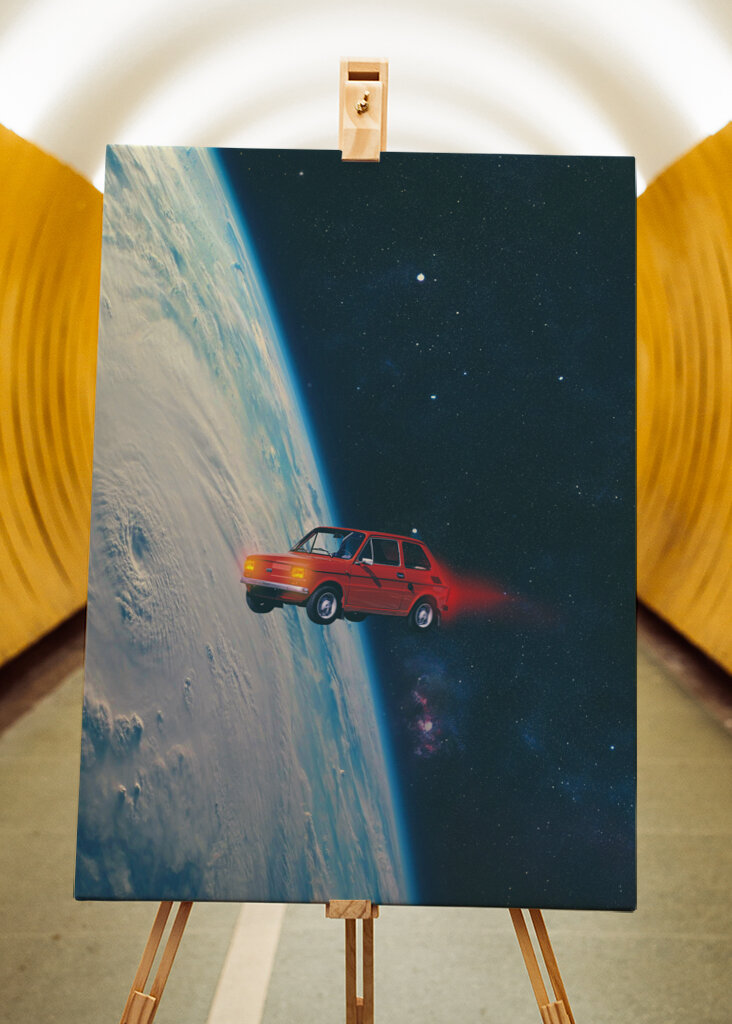 Space Ride in a Tiny Car