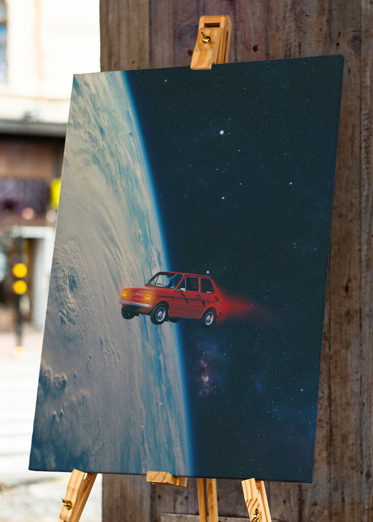 Space Ride in a Tiny Car