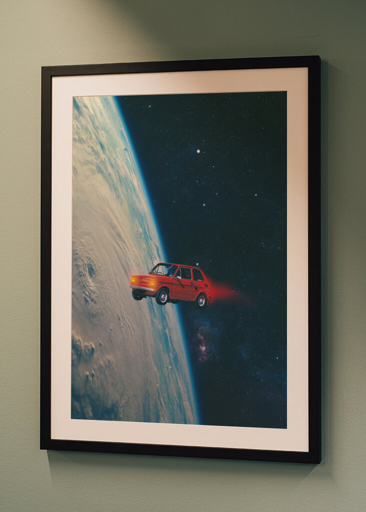 Space Ride in a Tiny Car