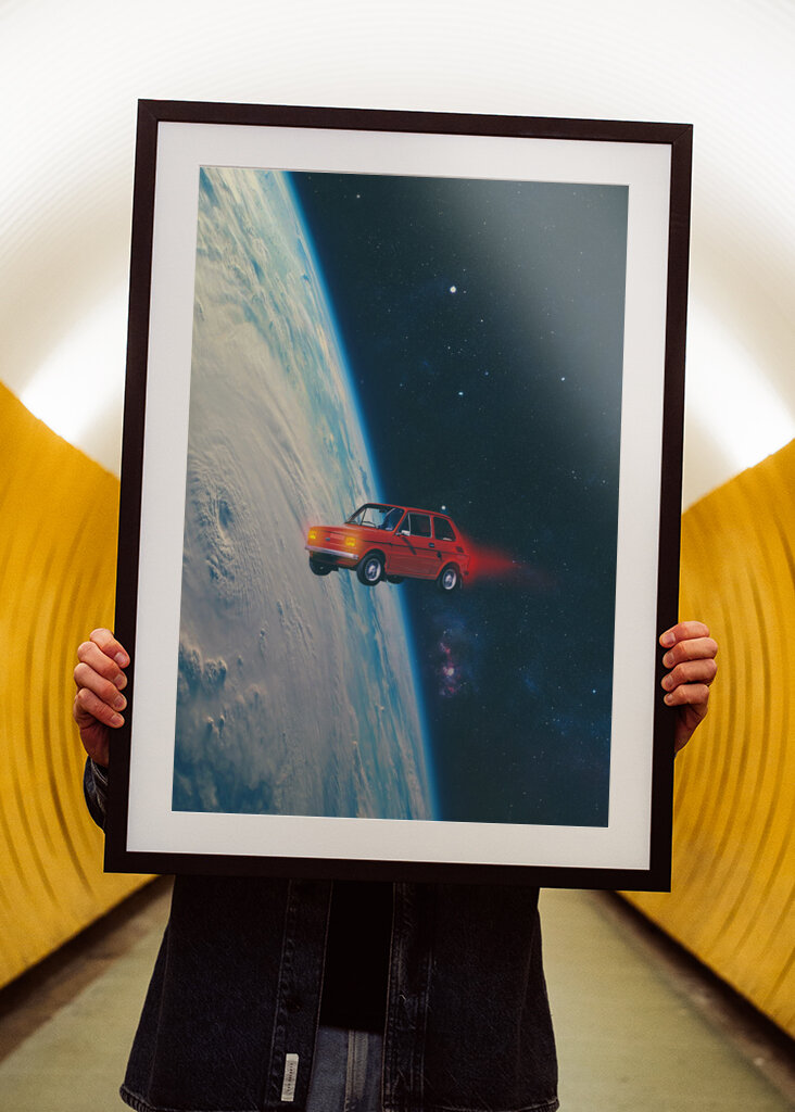 Space Ride in a Tiny Car