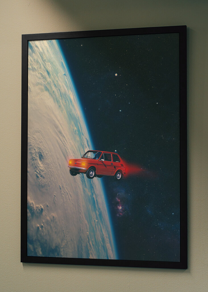 Space Ride in a Tiny Car