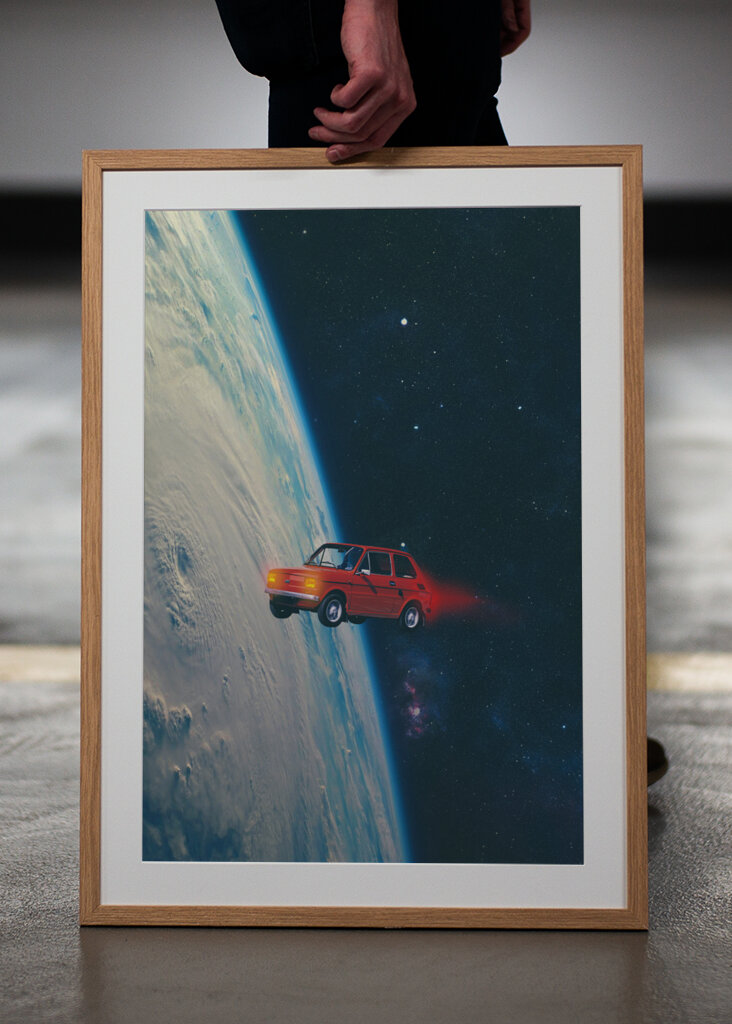 Space Ride in a Tiny Car