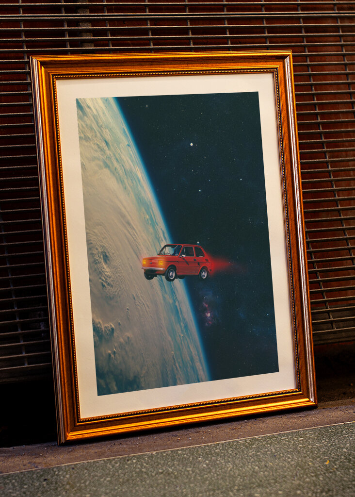 Space Ride in a Tiny Car