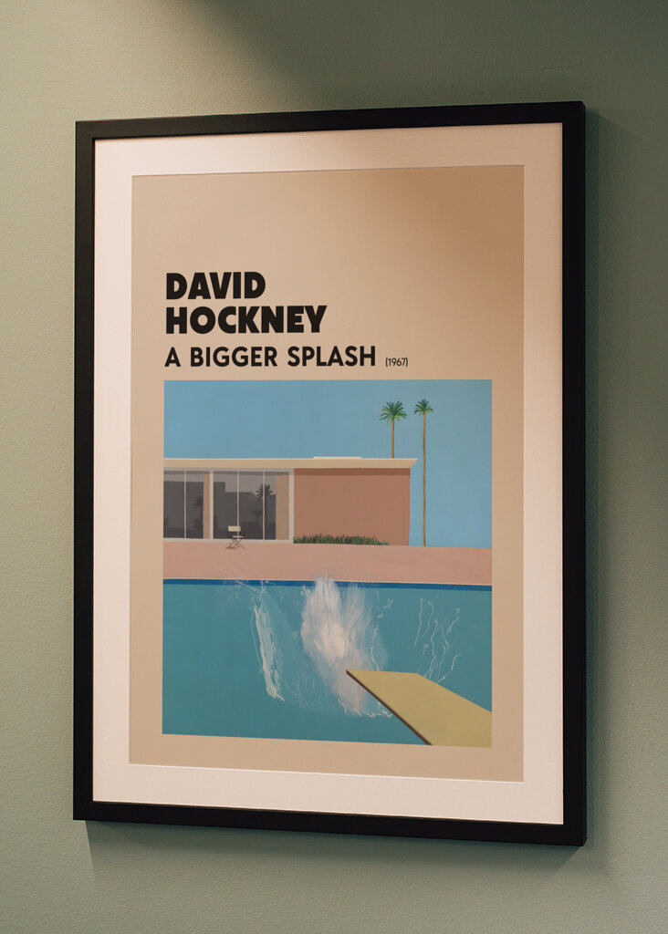 額装品/A Bigger Splash 1967/デビット ホックニー/ポスター A Bigger Splash 1967（デビット ホックニー） ポスター販売のアズ