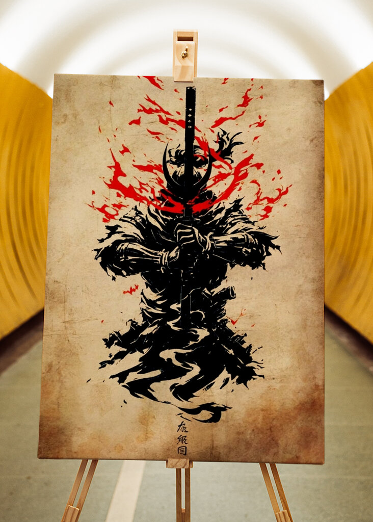 Demon Samouraï Style Vintage
