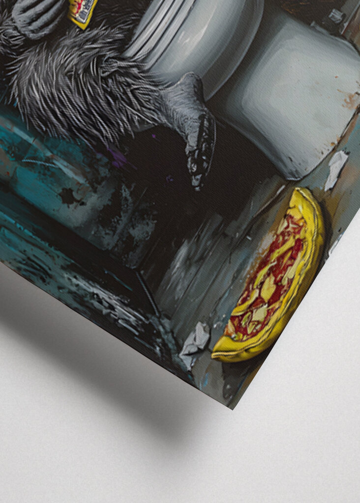 Drôle de toilette raton laveur 