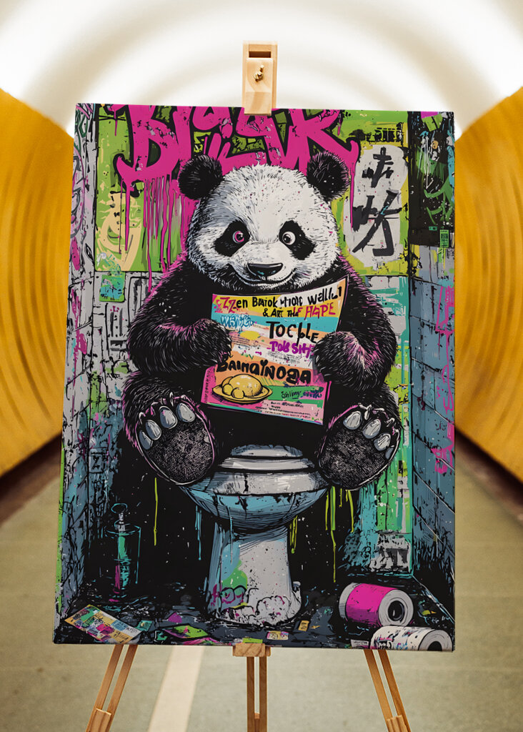 Morsom for søt til å spyle toalett