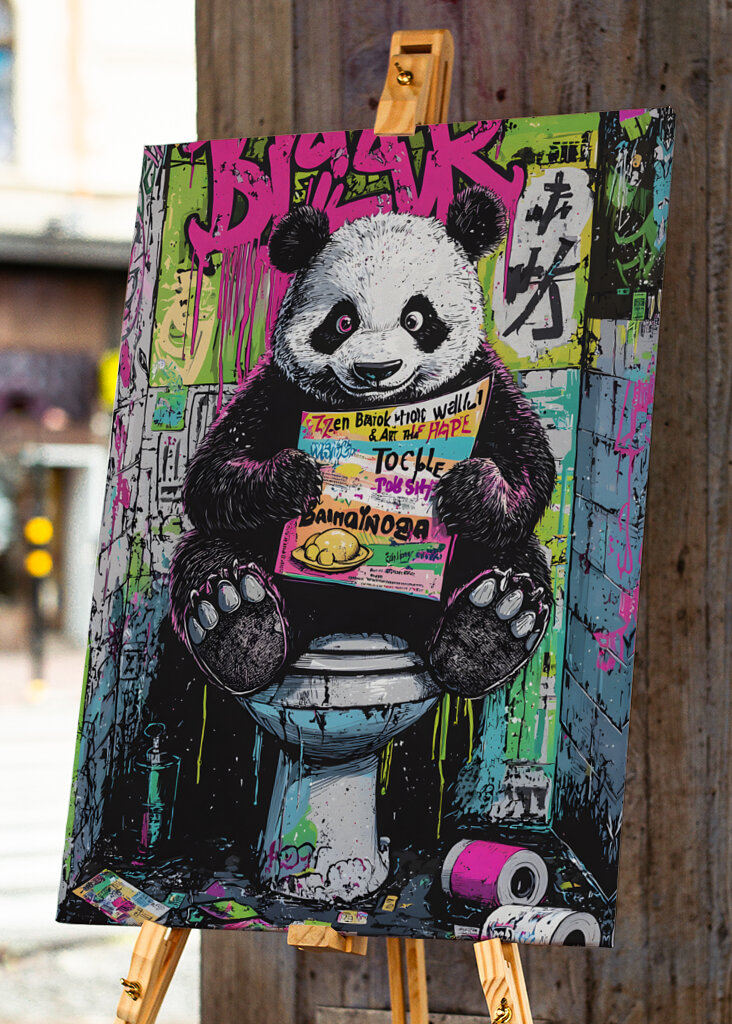 Morsom for søt til å spyle toalett