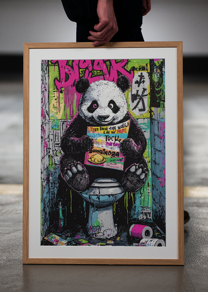 Morsom for søt til å spyle toalett