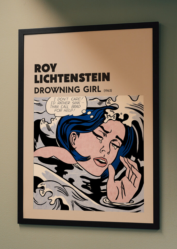 Lichtenstein Drowning Girl 