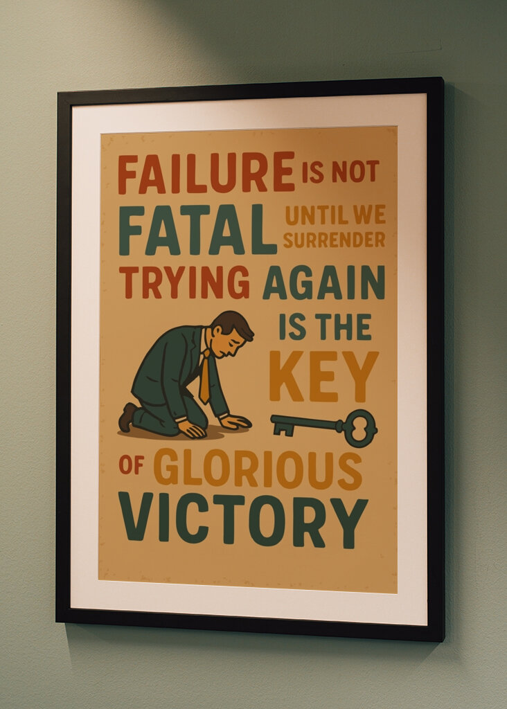 Scheitern beugt dich, nicht bricht 