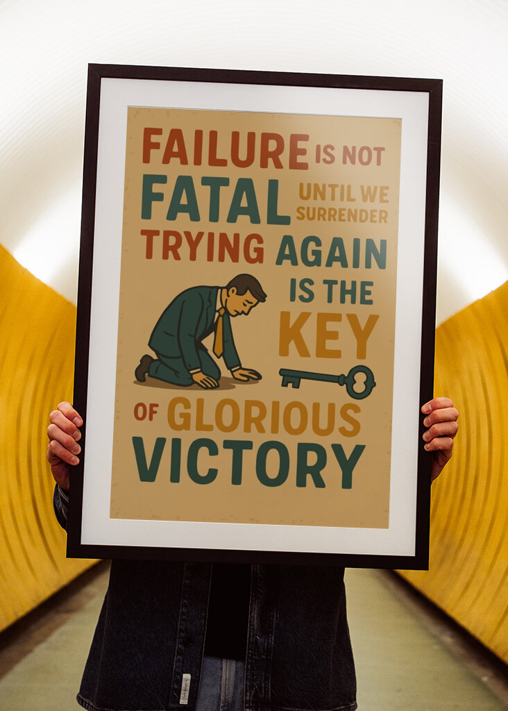 Scheitern beugt dich, nicht bricht 