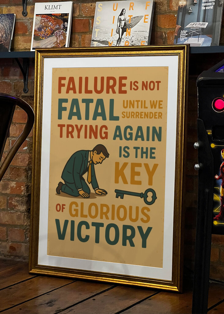 Scheitern beugt dich, nicht bricht 