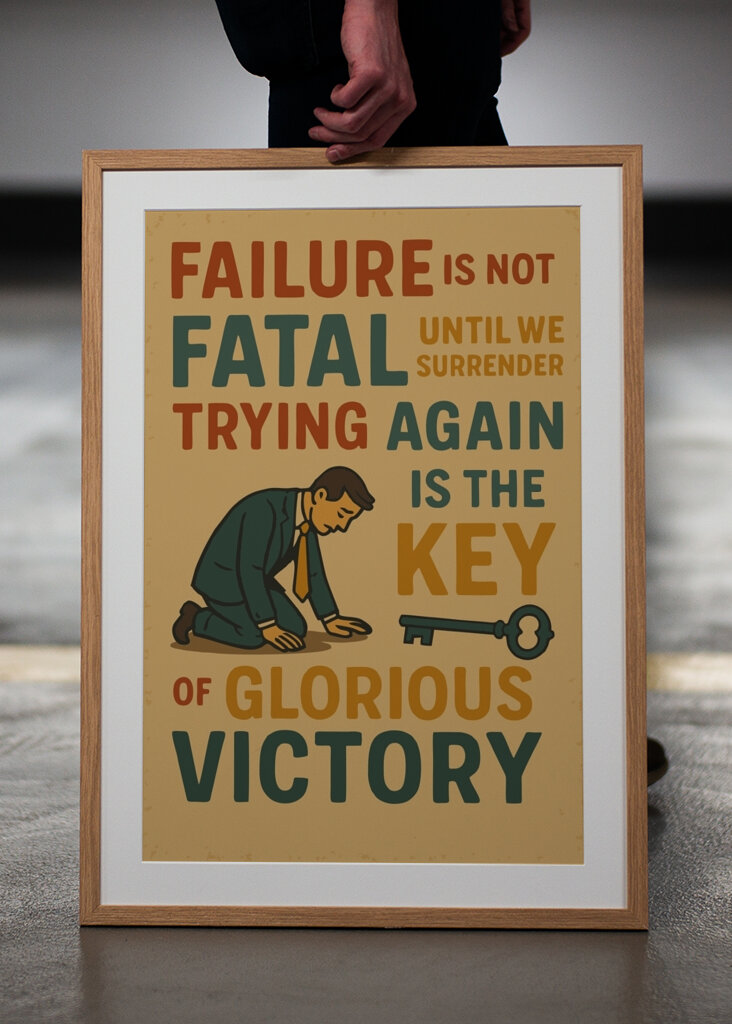 Scheitern beugt dich, nicht bricht 