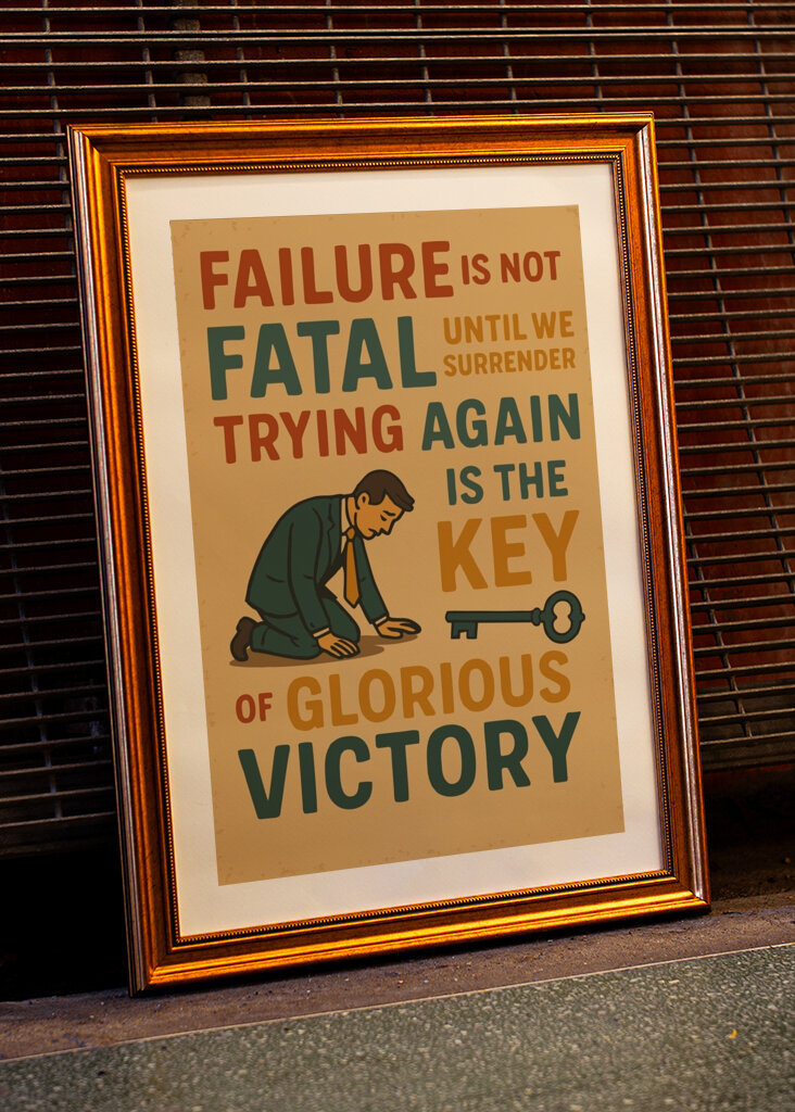 Scheitern beugt dich, nicht bricht 