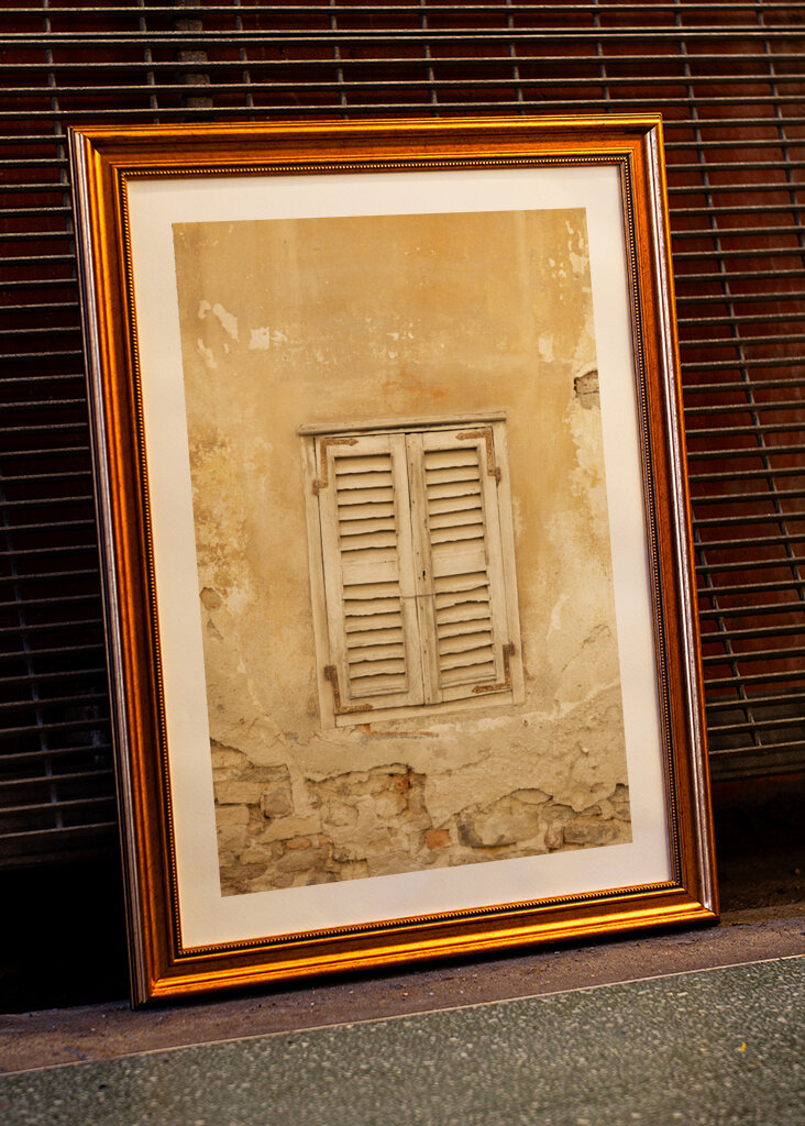 Staré okenice v Itálii