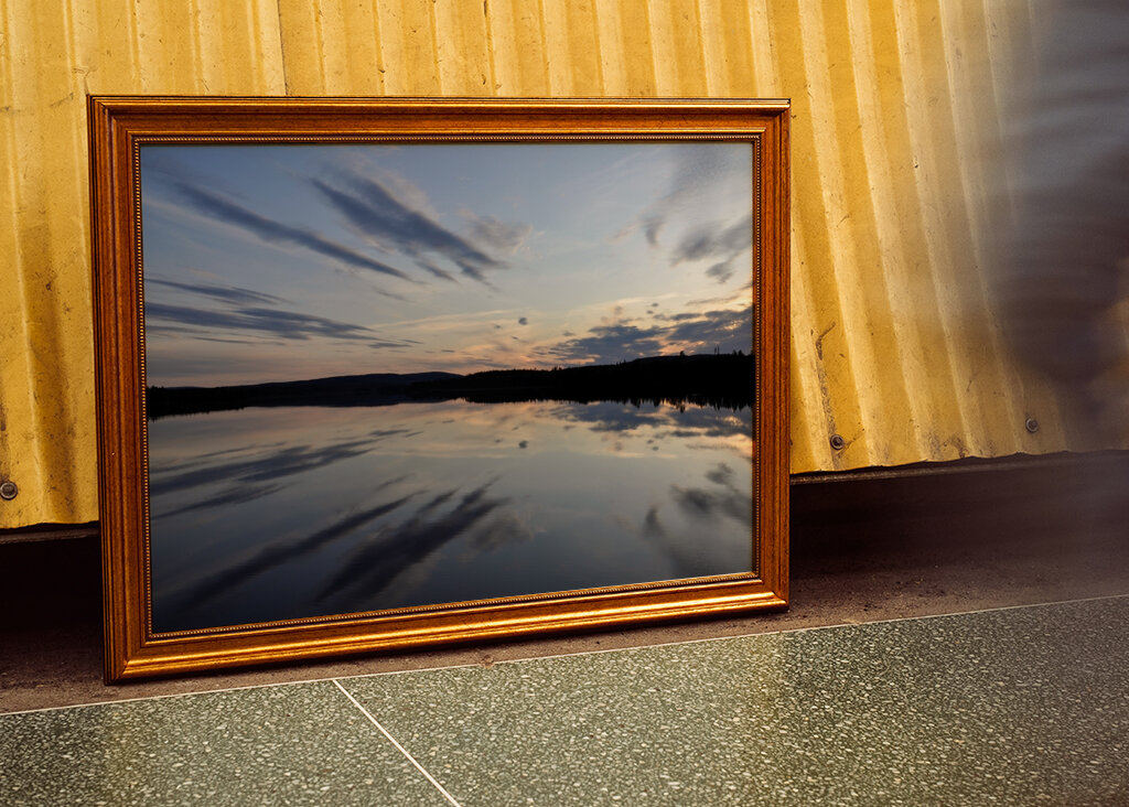 Wenn Himmel auf Wasser trifft