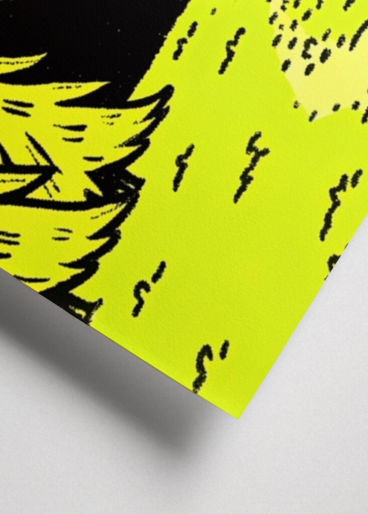 Green pine tree landscape 