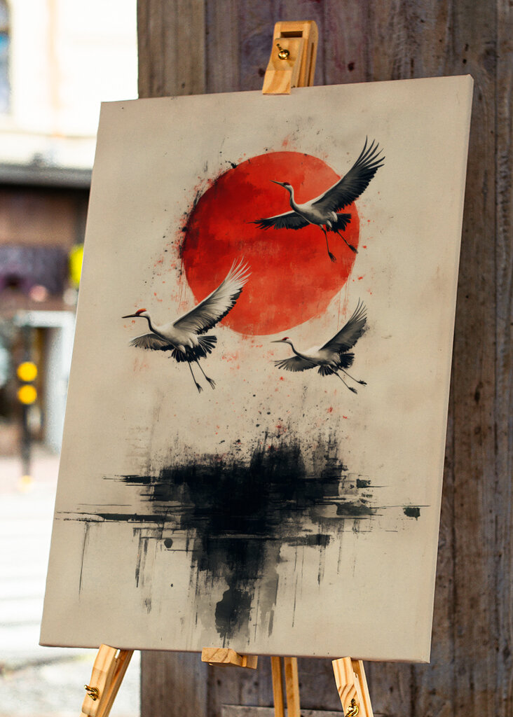 Traner ved solopgang