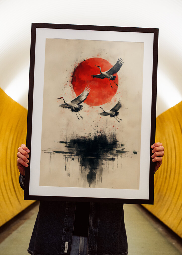 Traner ved solopgang