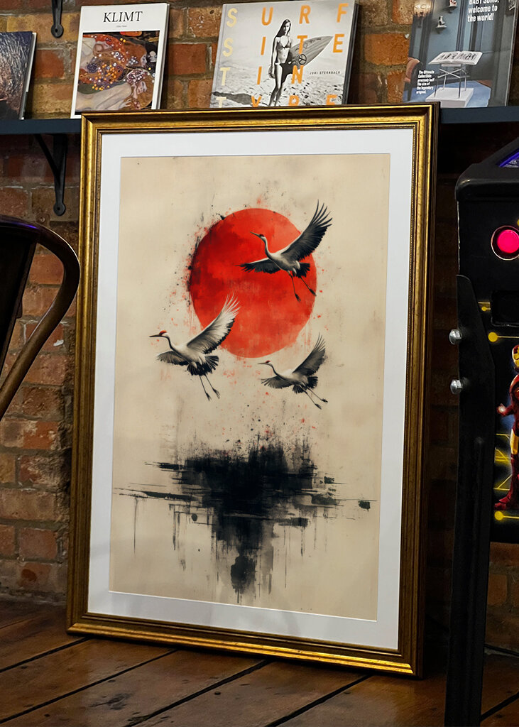 Traner ved solopgang