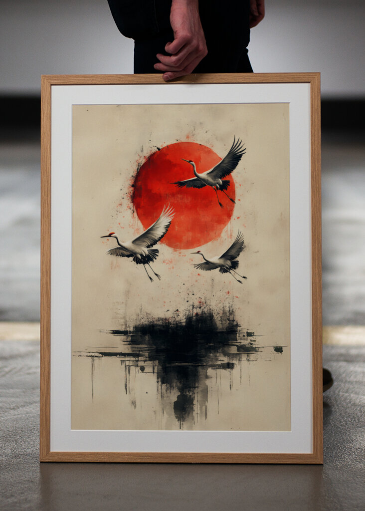 Traner ved solopgang