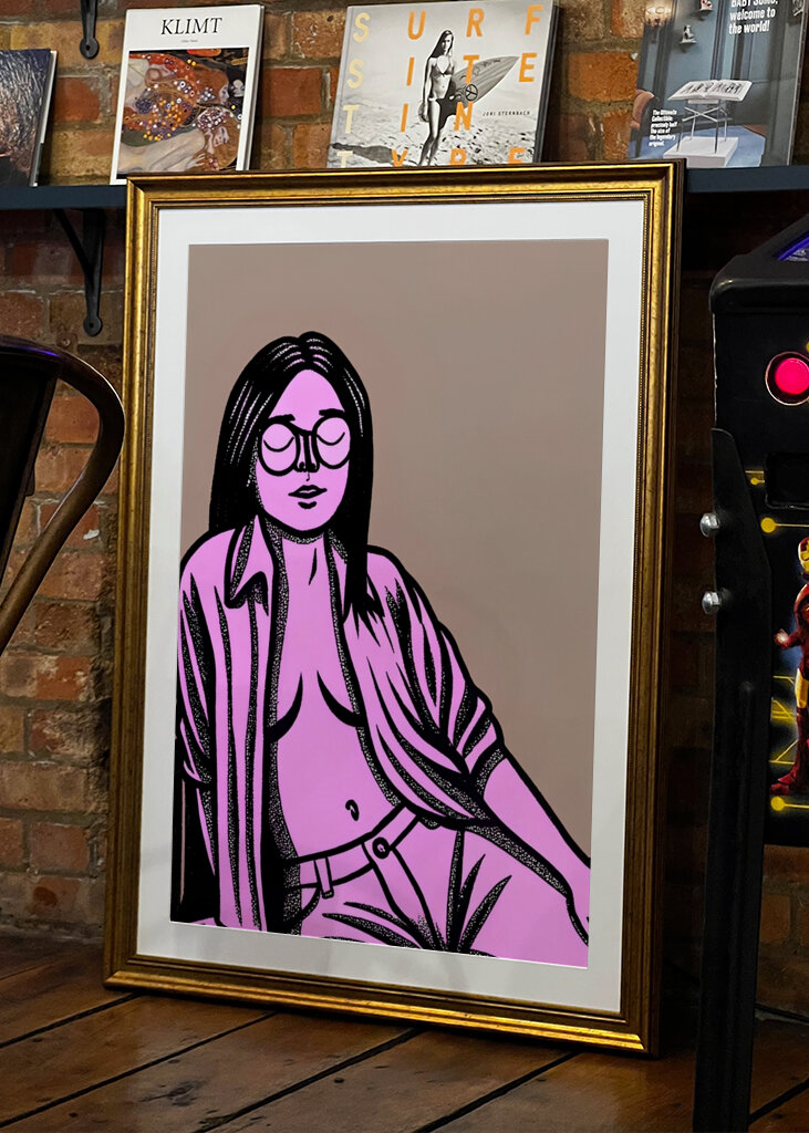 Kvinde med lukkede øjne