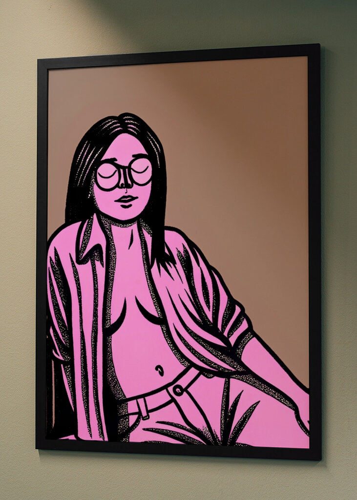 Kvinde med lukkede øjne