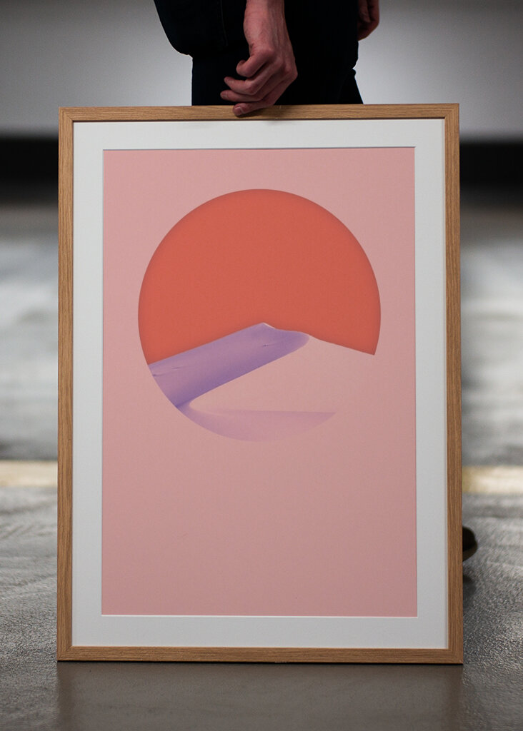 The red blue mountain 