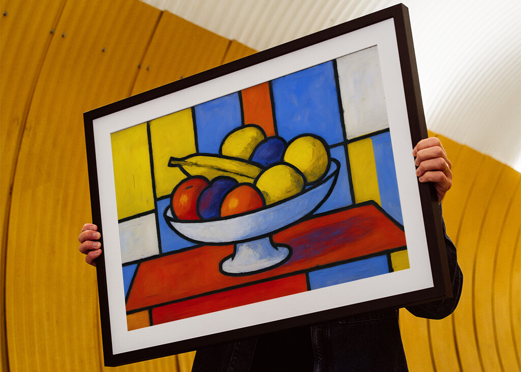 Fruit bowl still life painting