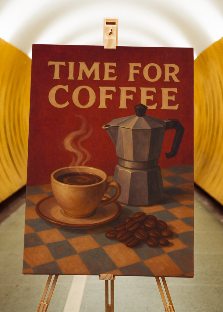Time for Coffee painting