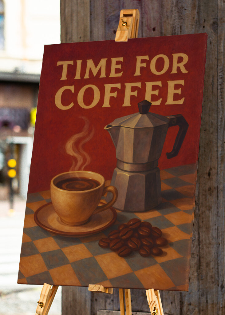 Time for Coffee painting