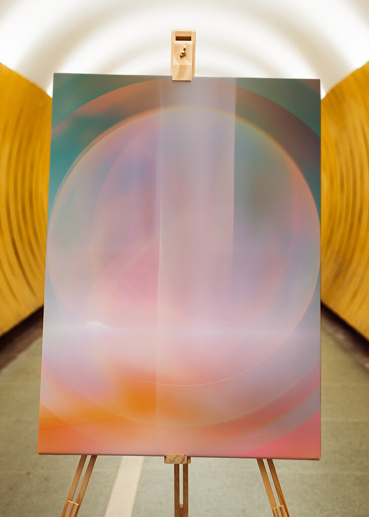 Kosmische Aura Licht Abstraktion