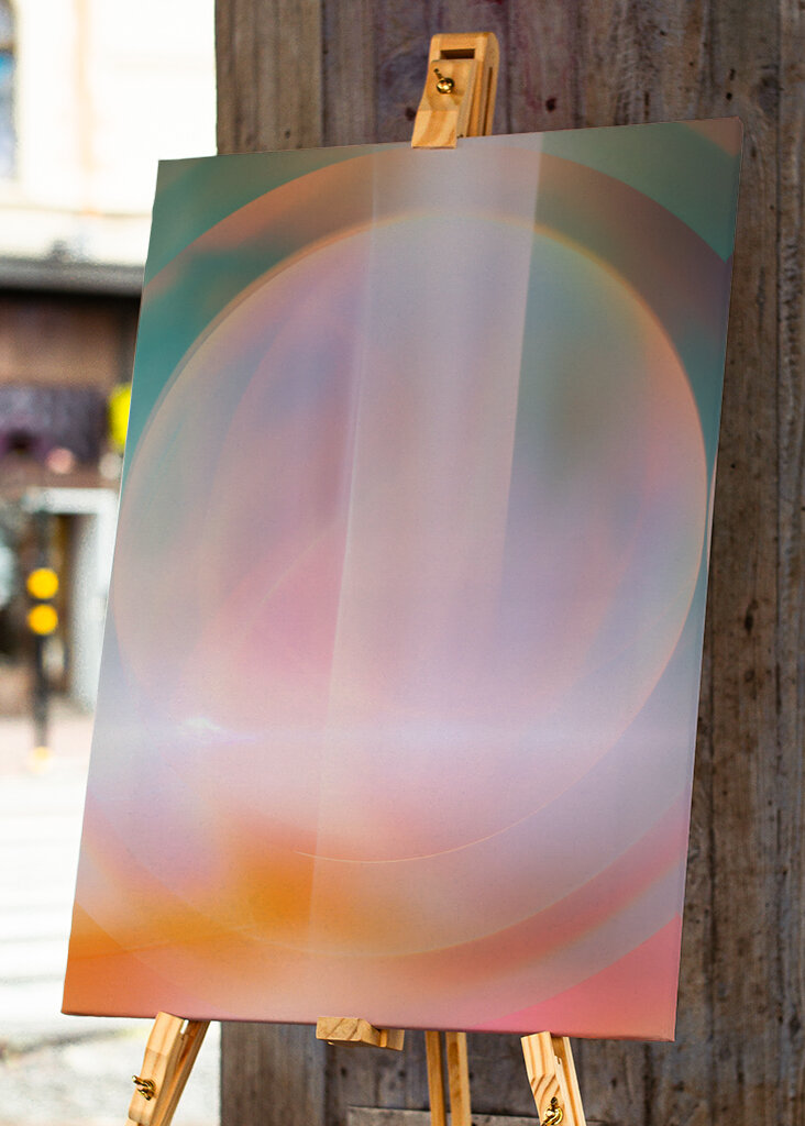 Kosmische Aura Licht Abstraktion