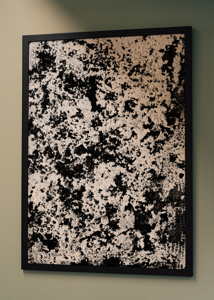 Arte abstrata em escala de cinza #5