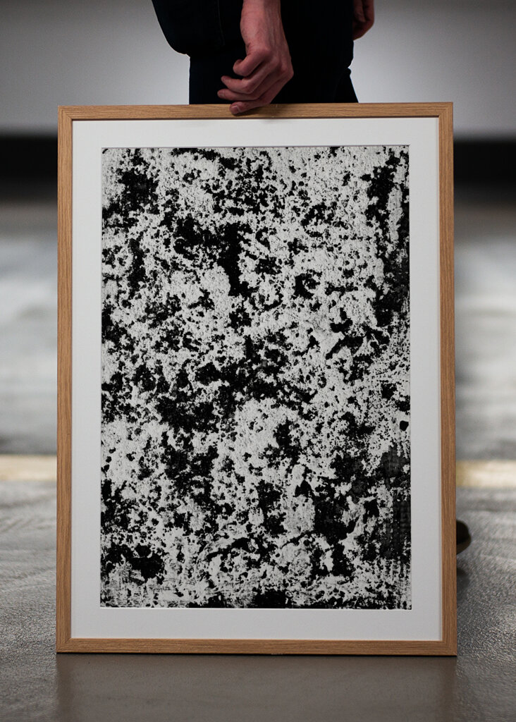 Arte abstrata em escala de cinza #5