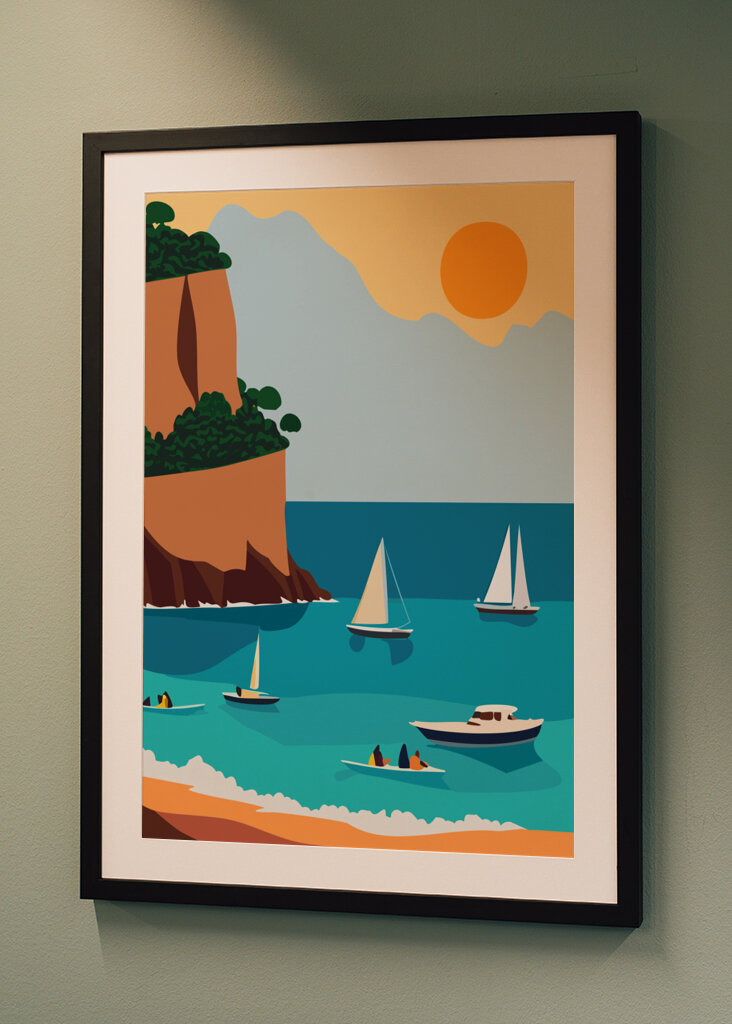 Summer day by the coast