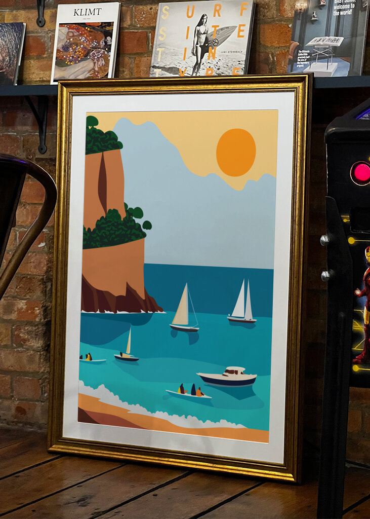 Summer day by the coast